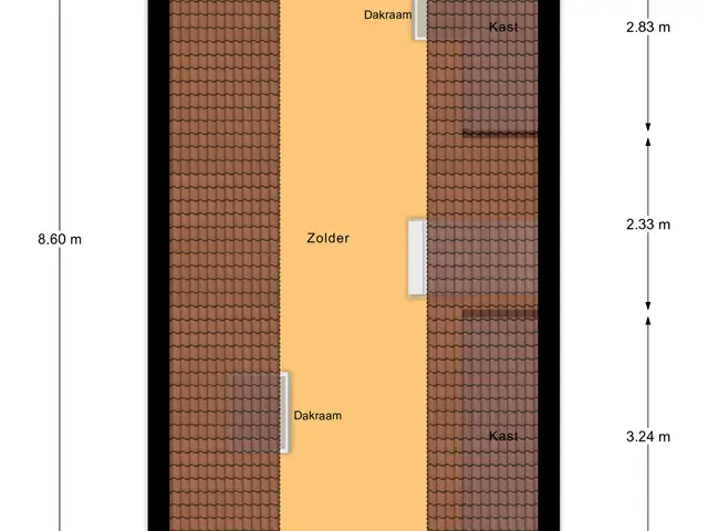 Plattegrond van Zusters van Orthenpoort 16