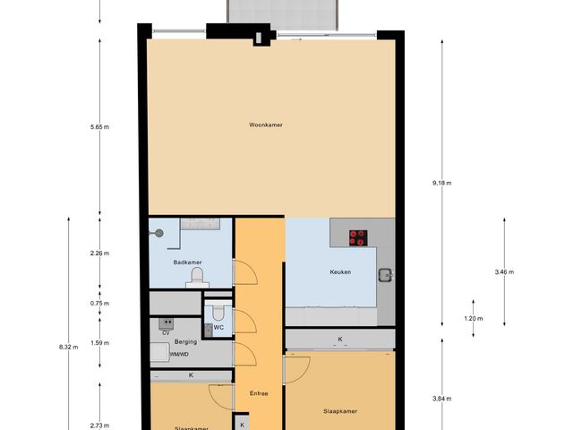 Plattegrond van Bordeslaan 441