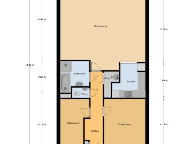 Plattegrond van van Berckelstraat 50