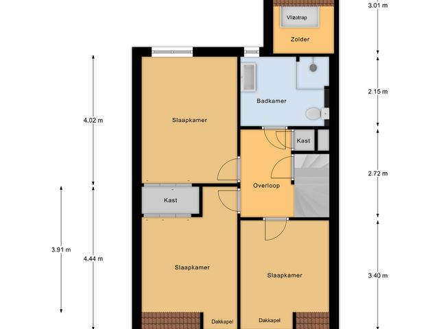 Plattegrond van Burchtenlaan 15