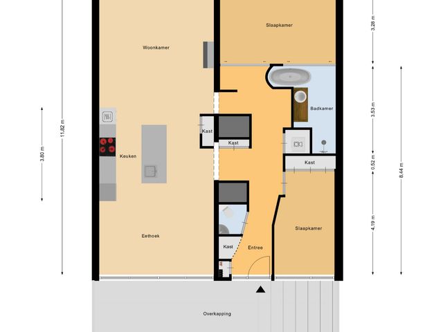 Plattegrond van Onderwijsboulevard 342