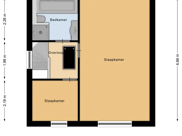 Plattegrond van Dorpstraat 5C