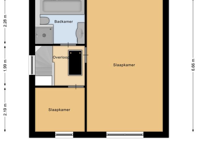 Plattegrond van Dorpstraat 5C