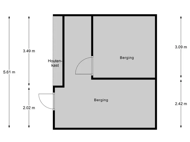 Plattegrond van Elzenstraat 7