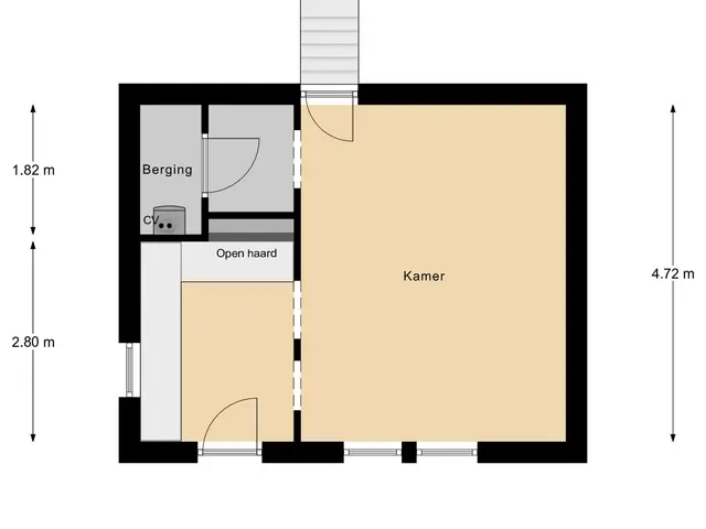 Plattegrond van Elzenstraat 7