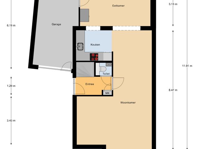 Plattegrond van Anjervallei 8