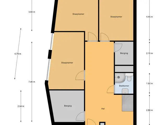 Plattegrond van Bordeslaan 157
