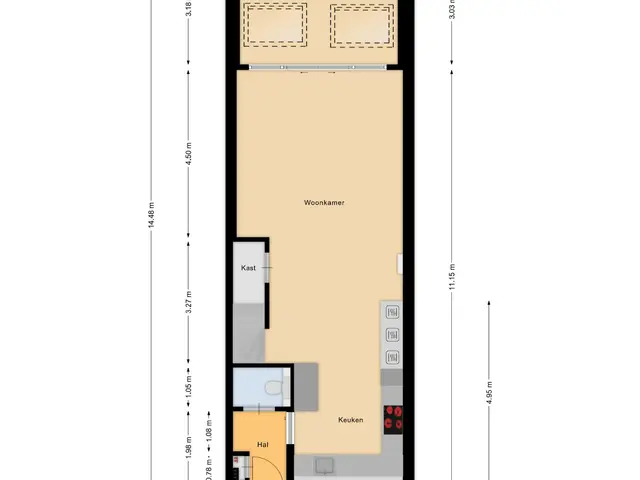 Plattegrond van Eerste Hambaken 119