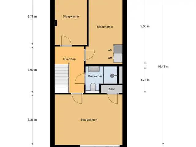 Plattegrond van Jacob van Heemskerckstraat 19