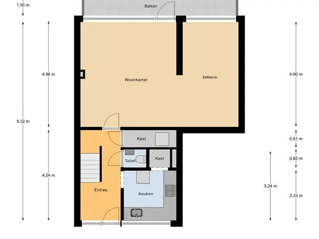 Plattegrond van Jacob van Heemskerckstraat 19