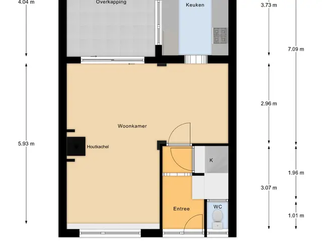 Plattegrond van Irenelaan 28