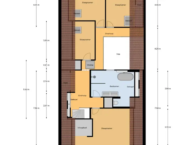 Plattegrond van Dijkstraat 1