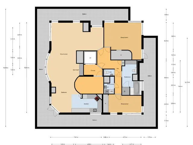 Plattegrond van Oude Vlijmenseweg 261