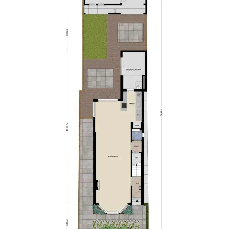 Plattegrond 2 van Nieuwpoortslaan 182