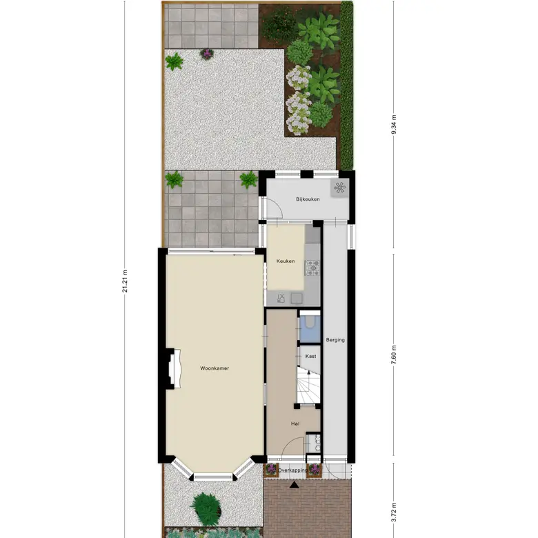 Plattegrond 2 van Burgemeester Palingstraat 1