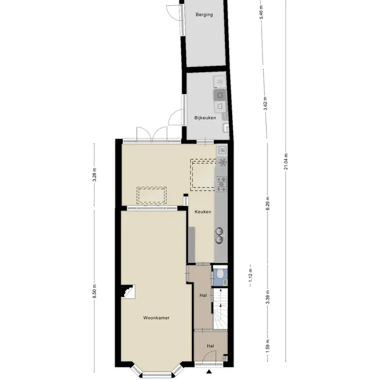 Plattegrond 3 van Kennemerstraatweg 146