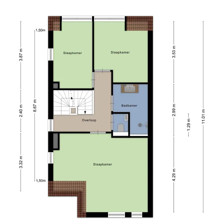 Plattegrond 4 van Reijersgroet 115
