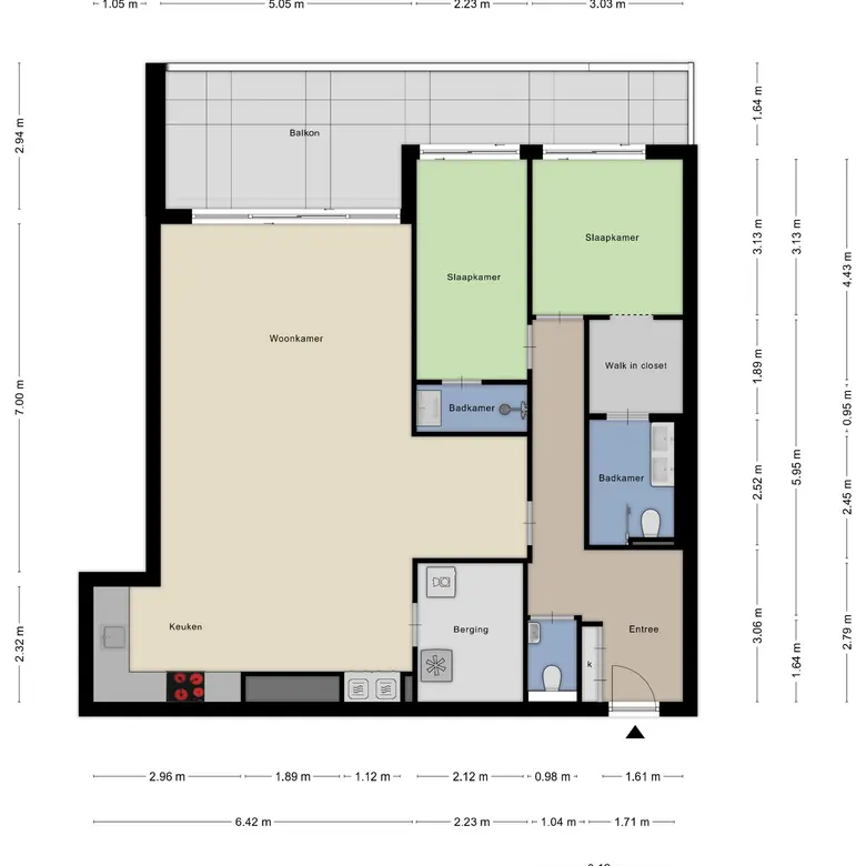 Plattegrond 2 van Kooimeerlaan 103