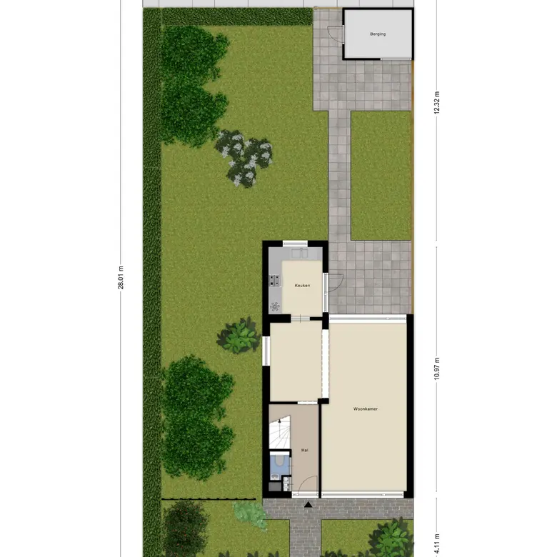 Plattegrond 3 van Waalstraat 28