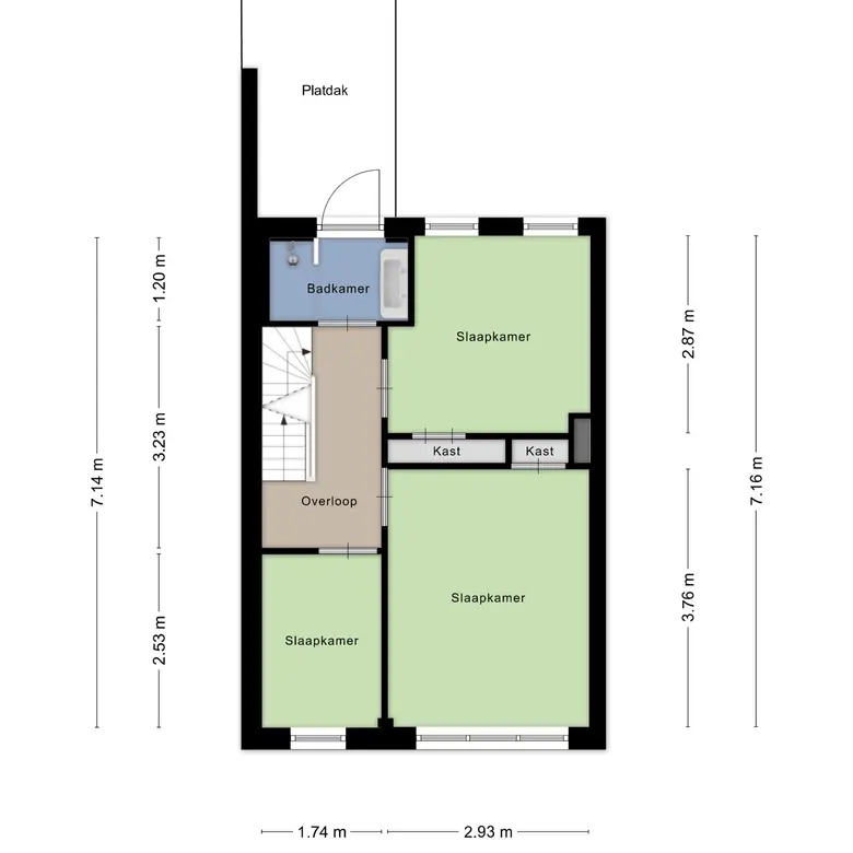 Plattegrond 4 van Frans Halsstraat 45