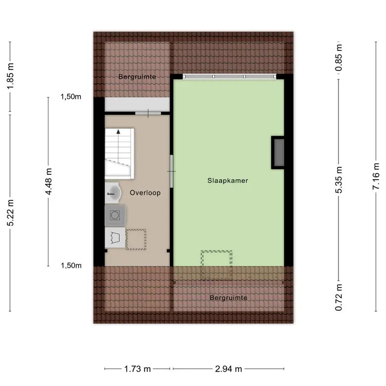 Plattegrond 5 van Frans Halsstraat 45