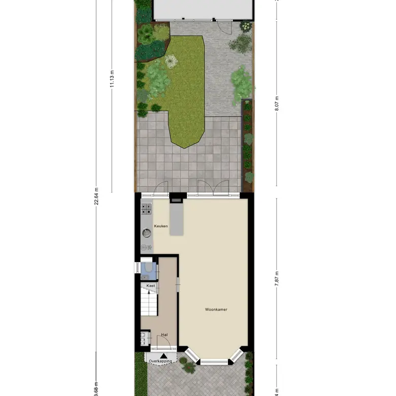 Plattegrond 1 van Houtmanstraat 5