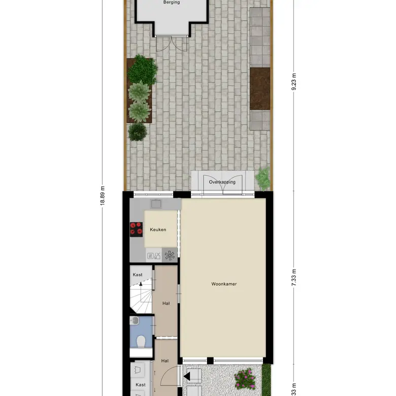 Plattegrond 2 van Rhijnvis Feithlaan 44