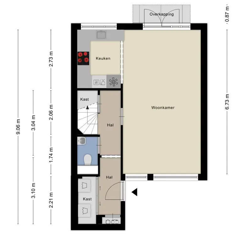 Plattegrond 3 van Rhijnvis Feithlaan 44