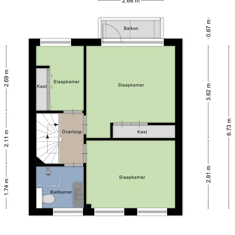 Plattegrond 4 van Rhijnvis Feithlaan 44