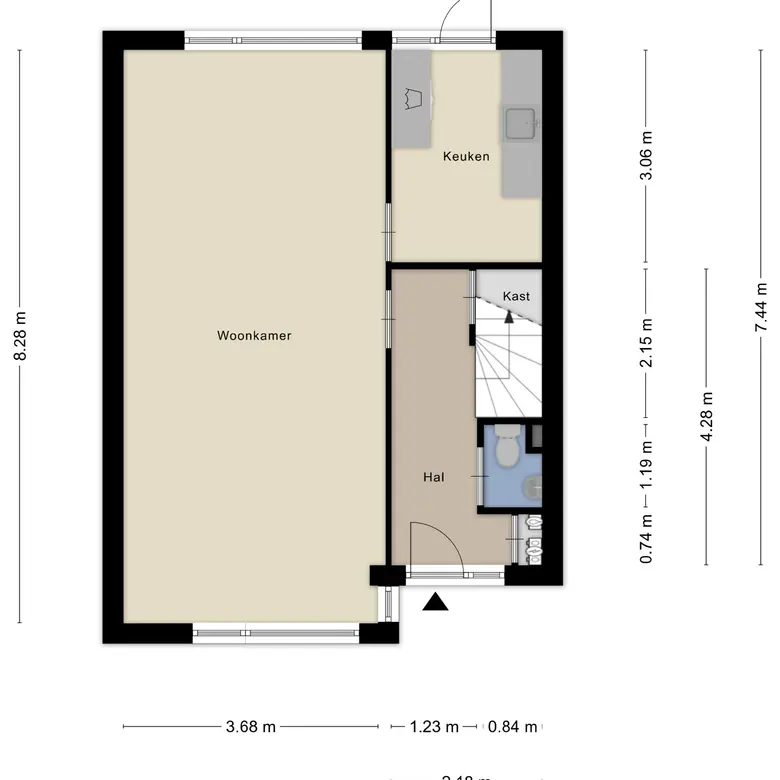 Plattegrond 2 van Laan van Parijs 120