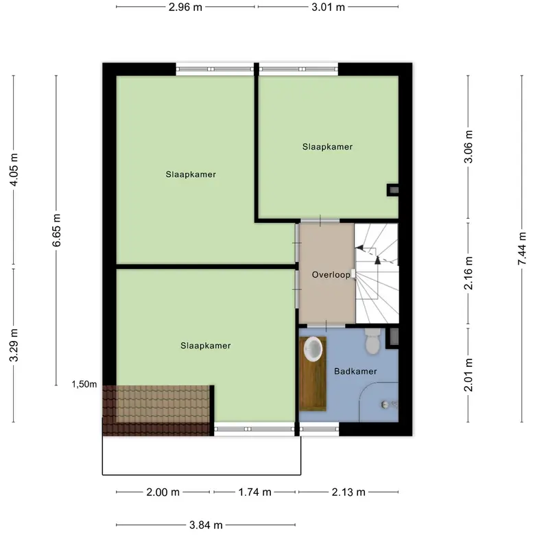 Plattegrond 3 van Laan van Parijs 120