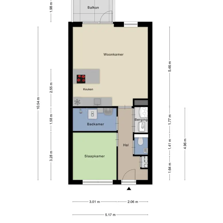 Plattegrond 1 van Ruysdaelkade 78