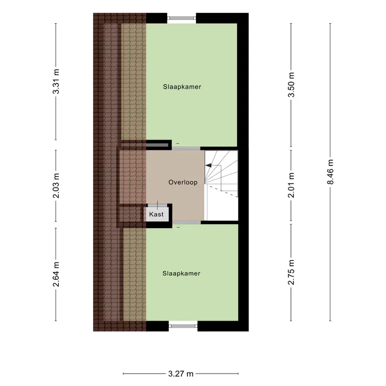 Plattegrond 4 van Hornstraat 6