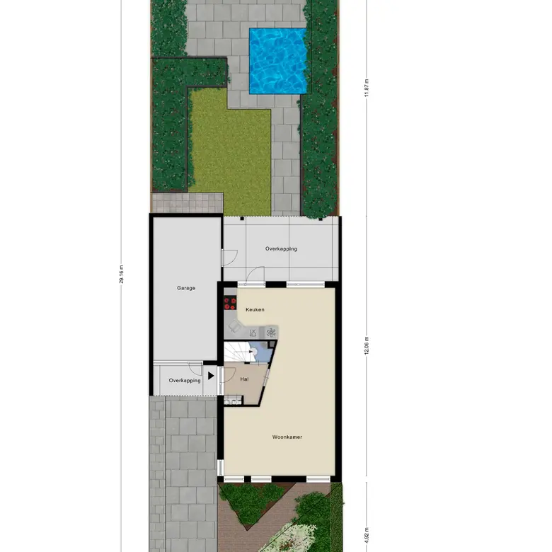 Plattegrond 2 van Eufraatstraat 13