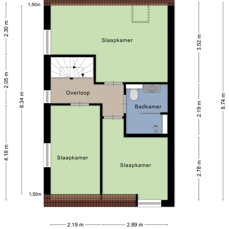 Plattegrond 3 van Eufraatstraat 13