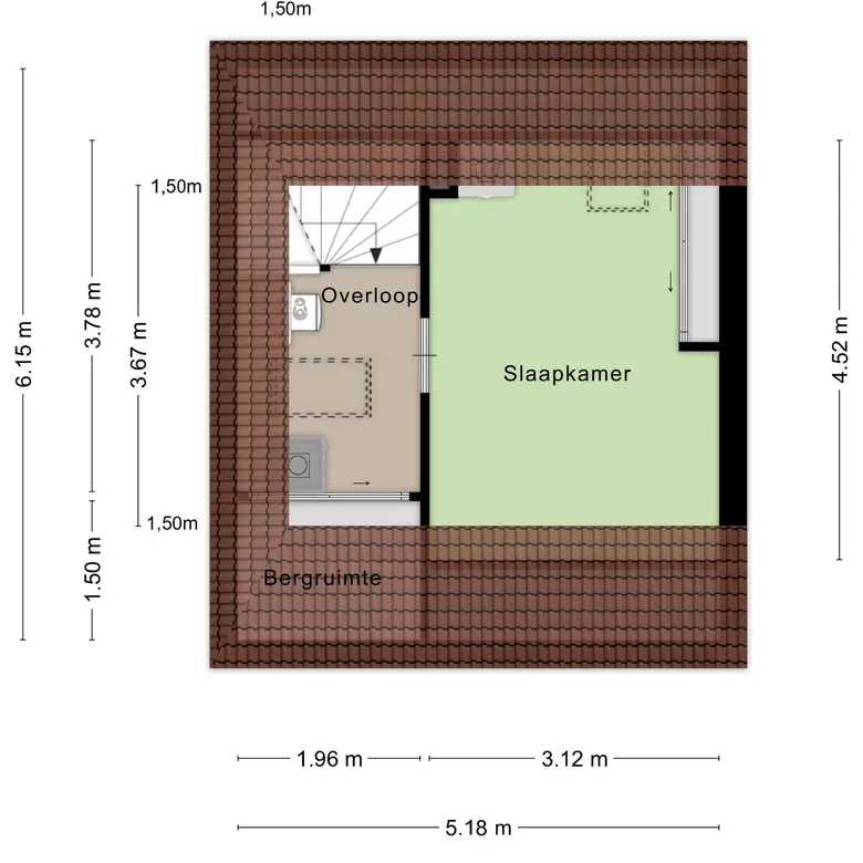 Plattegrond 4 van Eufraatstraat 13