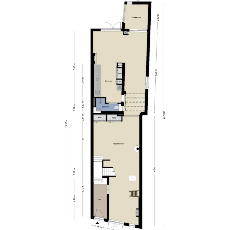 Plattegrond 2 van Oudegracht 194
