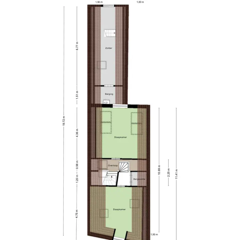 Plattegrond 6 van Oudegracht 194