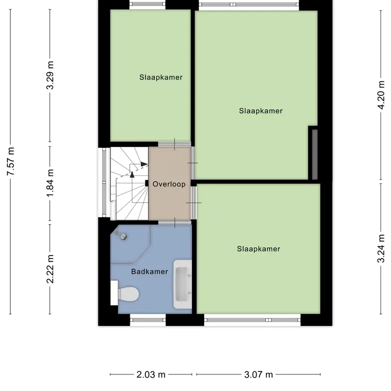 Plattegrond 3 van Acacialaan 1