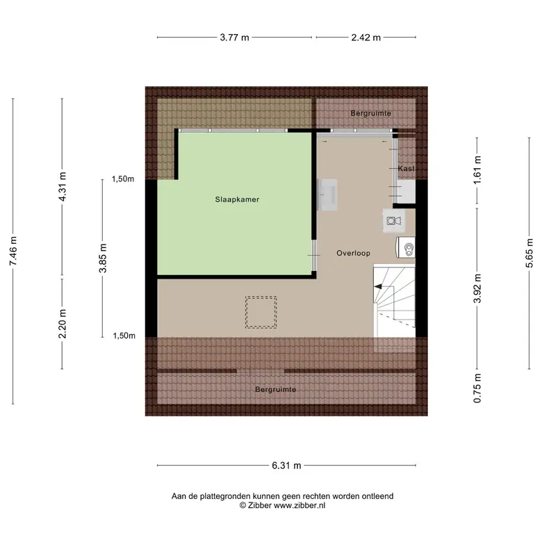 Plattegrond 4 van Ligusterhof 18