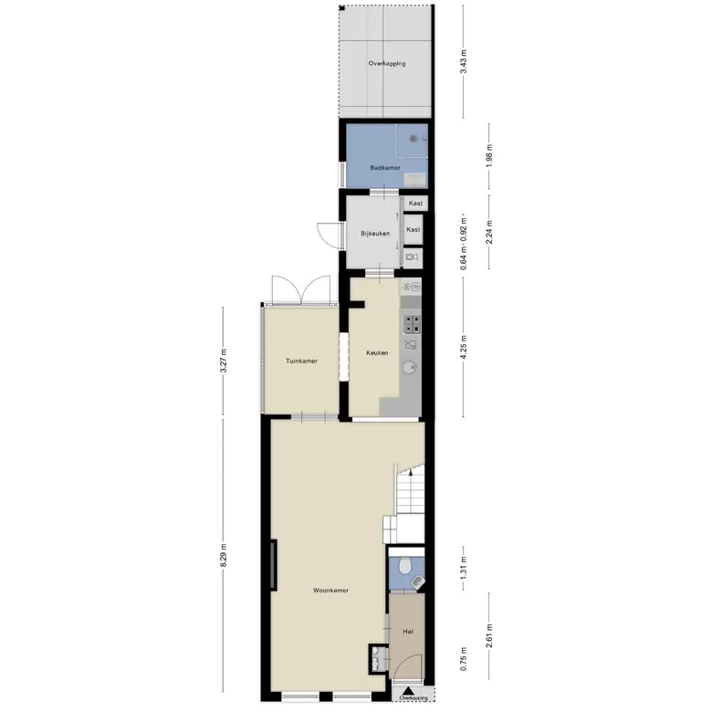 Plattegrond 2 van Alkmaarseweg 47