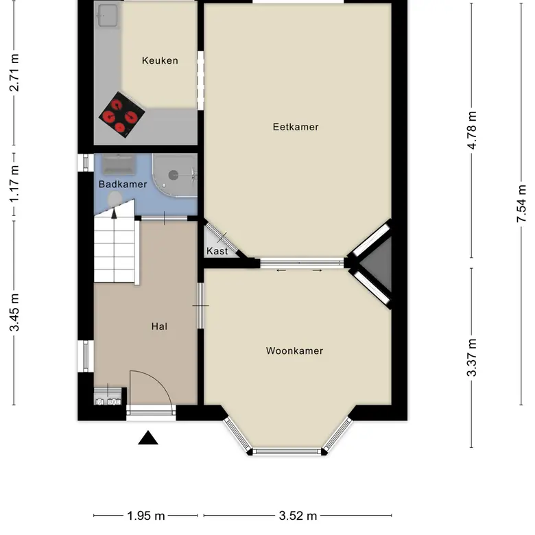 Plattegrond 2 van Noorderwijkweg 21