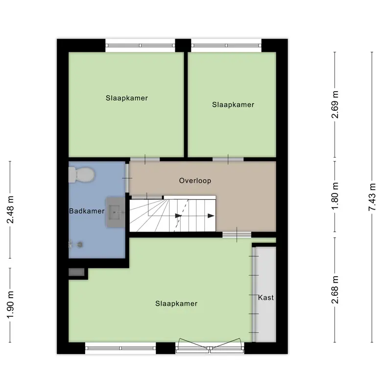 Plattegrond 3 van Ladderbeekstraat 119