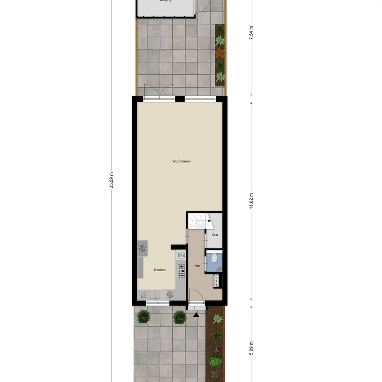Plattegrond 1 van Laan van Archeologie 67