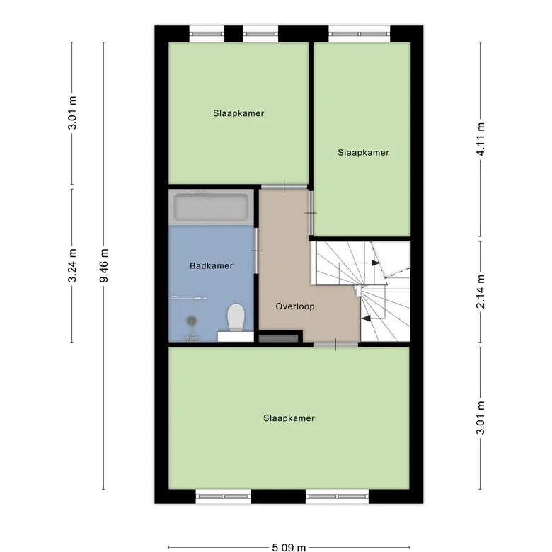 Plattegrond 4 van Avenweide 40