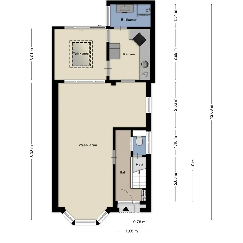 Plattegrond 2 van Arendsweg 159