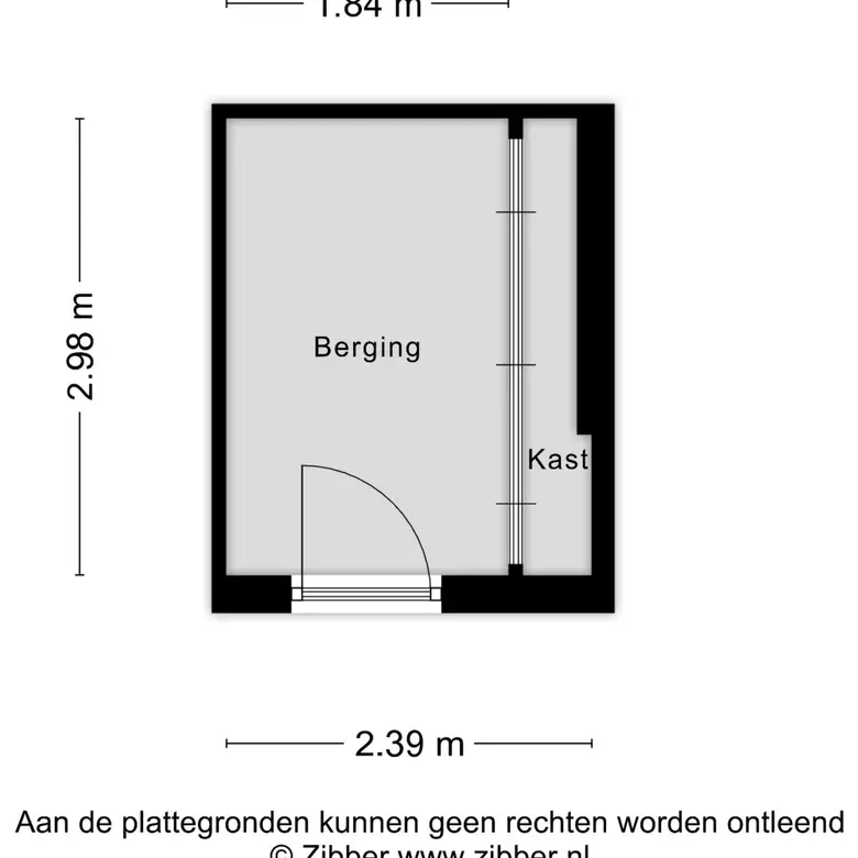Plattegrond 5 van Breestraat 166A