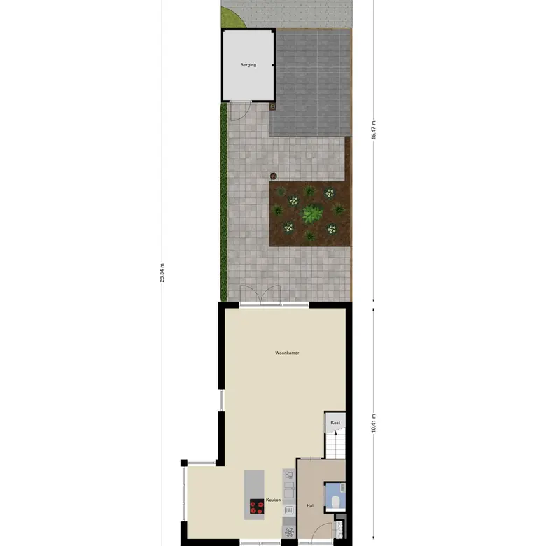 Plattegrond 1 van Florastraat 27
