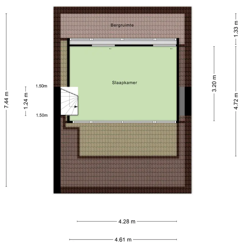 Plattegrond 4 van Ladderbeekstraat 101