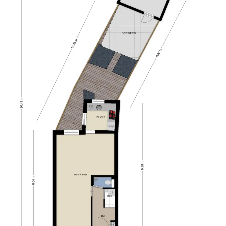 Plattegrond 1 van Koningstraat 101
